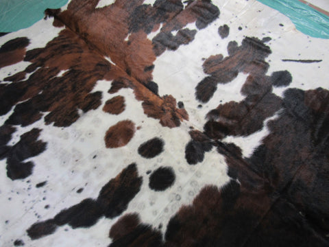 Tricolor Cowhide Rug (big size) 8x7.2 feet M-1291