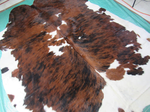 Tricolor Cowhide Rug (big size) 8x7 feet M-1292