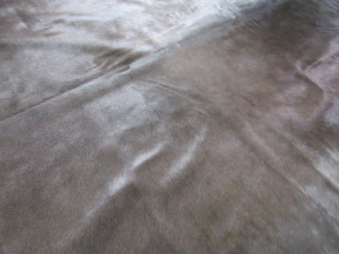 Dyed Brown Cowhide Rug - Size: 7 1/2' x 7 1/2' C-1348