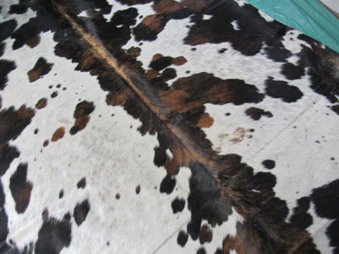 Tricolor Cowhide Rug (big size) 7.7x6.7 feet M-1293