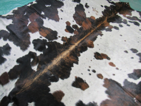 Tricolor Cowhide Rug (big size) 7.7x6.7 feet M-1293