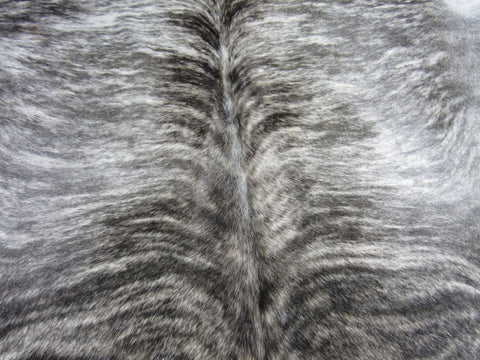 Grey Brindle Cowhide Rug Size: 7x7 feet C-1669