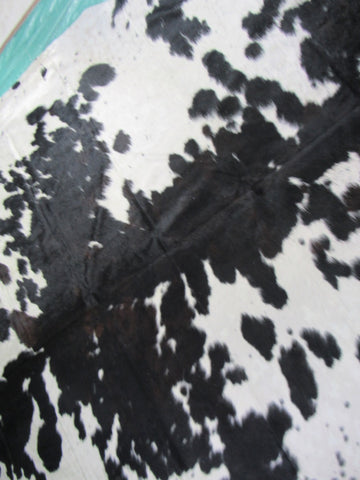 Big Mainly Black & White Cowhide Rug (HUGE AND HEAVY) Size: 8.5x7 feet M-1389