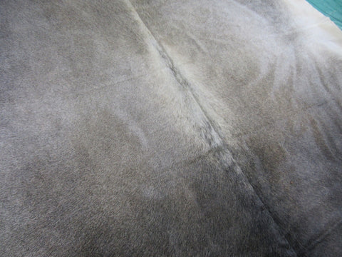 Grey & Beige Cowhide Rug (HUGE) - Size: 8 3/4' x 7 1/2' M-1391