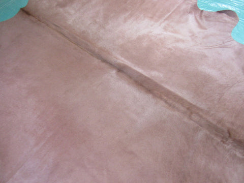 Dyed Salmon Pink Cowhide Rug - Size: 8' x 7' M-1428