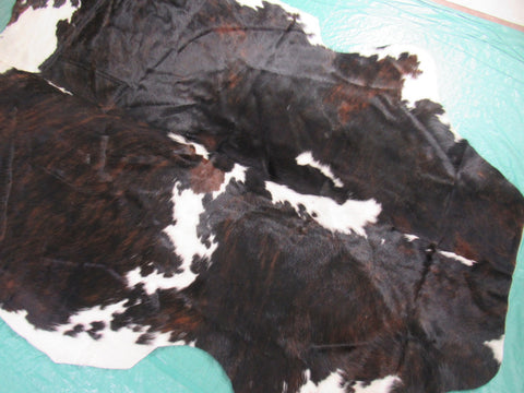 Tricolor Cowhide Rug Size: 7 1/4x6 1/4 feet B-199