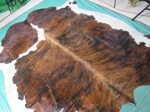 Tricolor Cowhide Rug Size: 8x7 feet M-1455