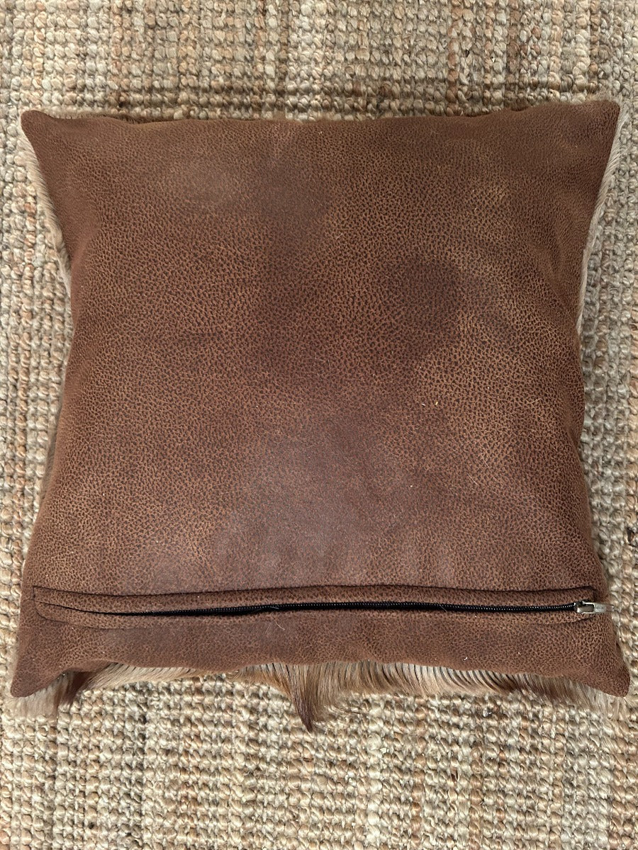 Springbok Cushion Cover, Copper Springbok Throw Pillow Cover, Natural Copper Springbok Skin Pillow Cover - 17x17"