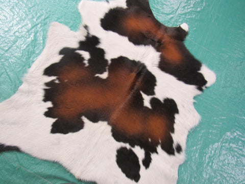 Tricolor Calf Skin Rug Size: 38x36 inches B-205