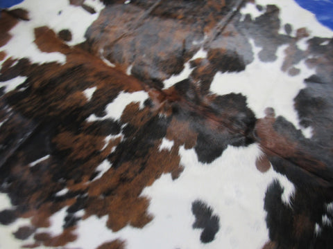 Tricolor Cowhide Rug Size: 7.2x7 feet M-1476