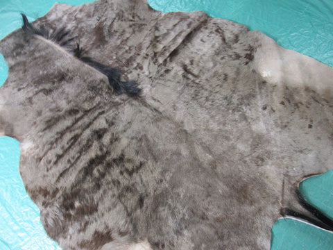 Blue Wildebeest Rug (tail is missing tip hairs) tail is 17" Size: 6x5 feet C-1459