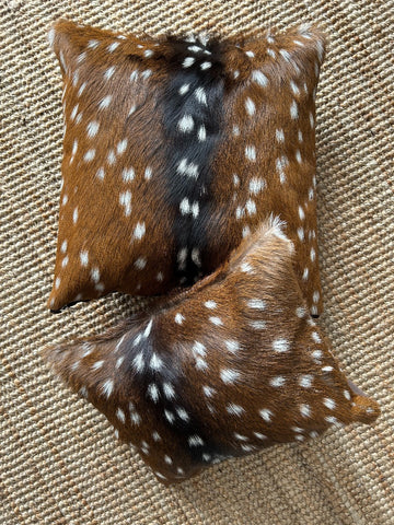 Axis Deer Pillow Size: 18" X 18" Axis Pillow