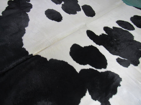 Black & White Spotted Cowhide Rug (Giant Size) - Size: 8 1/2x7 feet B-215