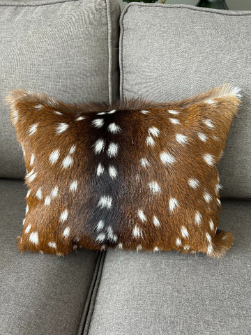 Axis Deer Pillow Size: 16" X 12" Axis Pillow