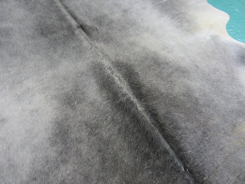 Dark Grey Cowhide Rug - Size: 7' x 6 1/2' B-222