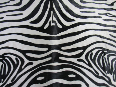 Upholstery Zebra Cowhide Rug (perfect quality) Size: 7x5.2 feet M-1519