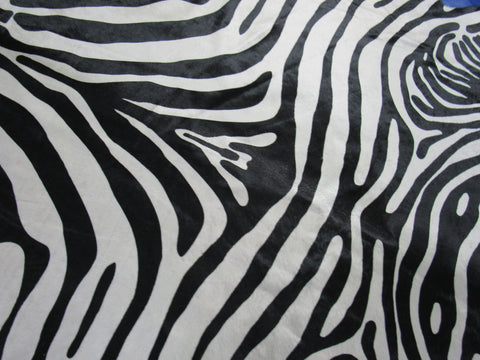 Upholstery Zebra Cowhide Rug (perfect quality) Size: 7x5.2 feet M-1519