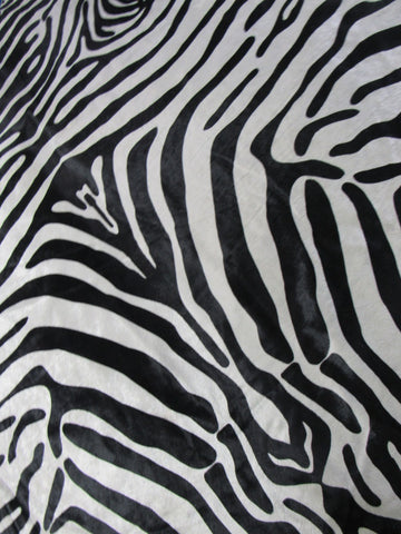 Upholstery Zebra Cowhide Rug (perfect quality) Size: 7x5.2 feet M-1519