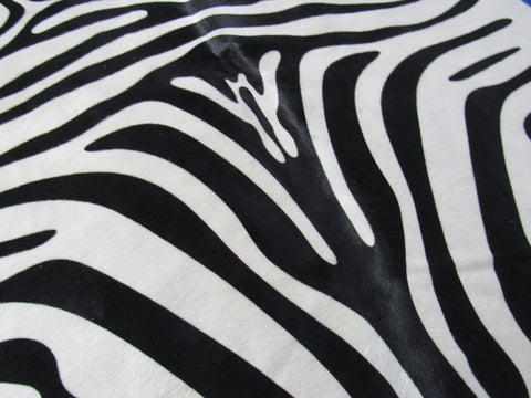 Small Size Zebra Cowhide Rug (perfect quality!!!) Size: 6x5.5 feet M-1523