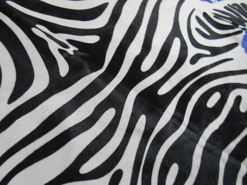 Small Size Zebra Cowhide Rug (perfect quality!!!) Size: 6x5.5 feet M-1523