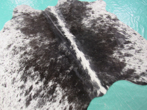 Salt & Pepper Small Cowhide Rug Size: 3 3/4x4 1/4 feet C-1470