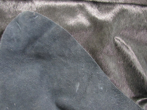 Dyed Black Cowhide Rug - Size: 8' x 7' B-241