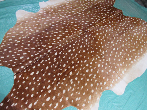 Axis Deer Print Cowhide Rug Size: 7 1/4x6 feet B-251