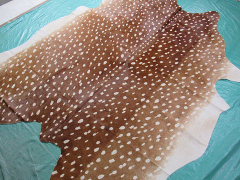 Axis Deer Print Cowhide Rug Size: 7 1/4x6 feet B-251