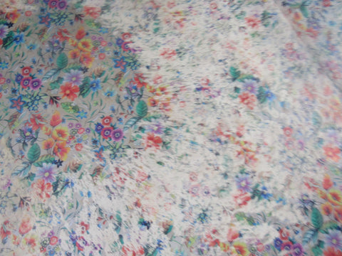 Floral Acid Washed Cowhide Rug - Size: 8x7.5 feet M-1582