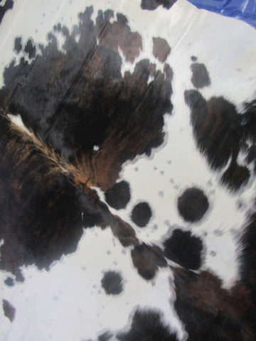 Giant Speckled Tricolor Cowhide Rug - Size: 8x7 feet M-1586