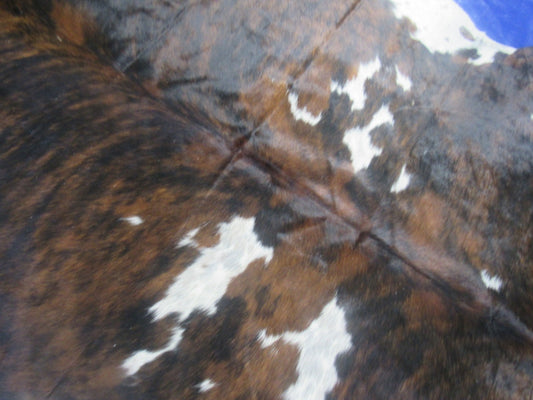 Tricolor Speckled Cowhide Rug - Size: 7.2x6.7 feet M-1592