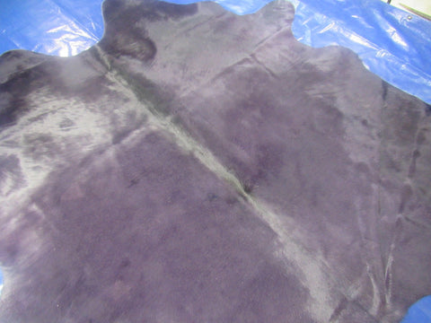 Dyed Purple Cowhide Rug - Size: 7x7 feet K-270