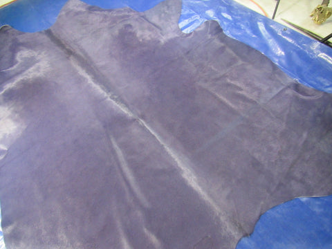 Dyed Purple Cowhide Rug - Size: 7.7x7 feet K-272