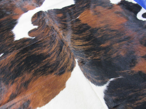 Spotted Tricolor Cowhide Rug - Size: 6.5x6 feet K-277