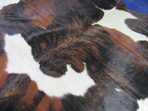 Spotted Tricolor Cowhide Rug - Size: 6.5x6 feet K-277