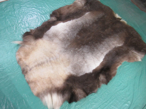 Reindeer Skin from Scandinavia HUGE Size: 63" X 53" Genuine Reindeer Skin K-129