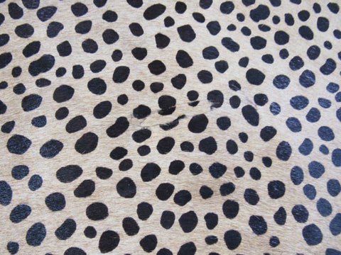 Cheetah Print Cowhide Rug (a few blemishes) Size: 7.2x6 feet O-1179