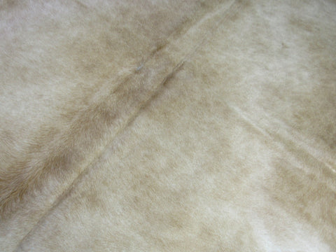 Solid Palomino Cowhide Rug - Size: 6x6.5 feet K-301