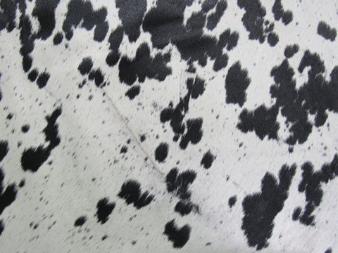 Giant Speckled Black and White Cowhide Rug - Size: 8.7x7.2 feet O-1185