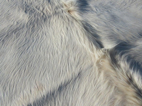 Ivory Cowhide Rug - Size: 7' x 6 1/2' C-1498