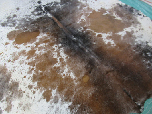 Gorgeous Tricolor Speckled Brazilian Cowhide Rug Size: 7.75x7 feet B-282