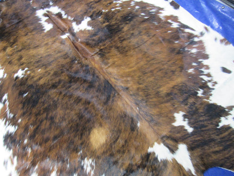 Tricolor Speckled Cowhide Rug - Size: 7.2x6.5 feet K-324