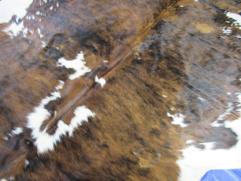 Tricolor Speckled Cowhide Rug - Size: 7.2x6.5 feet K-324