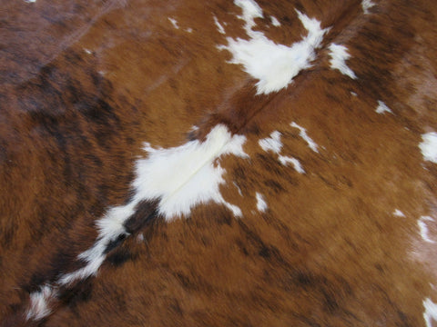 Tricolor Speckled Cowhide Rug - Size: 7.2x7 feet K-326