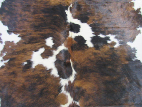 Tricolor Speckled Cowhide Rug - Size: 7x7 feet C-1733