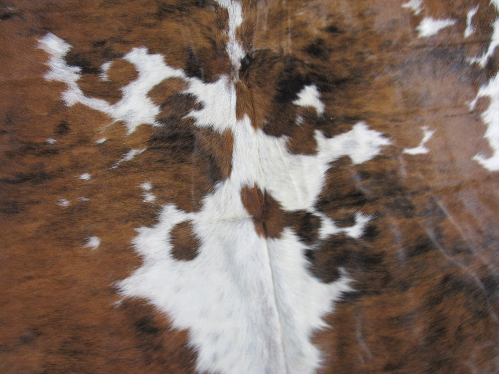 Lighter Tone Tricolor Speckled Cowhide Rug - Size: 7.2x7 feet C-1735