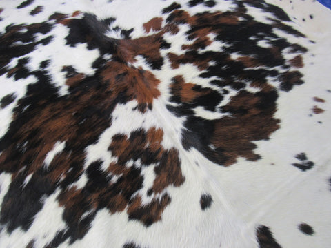 Tricolor Speckled Cowhide Rug - Size: 6x6 feet K-334