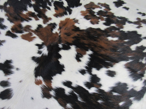 Tricolor Speckled Cowhide Rug - Size: 6x6 feet K-334