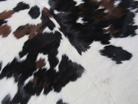 Tricolor Speckled Cowhide Rug - Size: 6.2x6.5 feet K-335