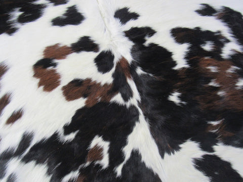 Tricolor Speckled Cowhide Rug - Size: 6.2x6.5 feet K-335